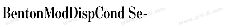 BentonModDispCond Se字体转换